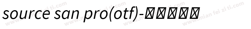 source san pro(otf)字体转换